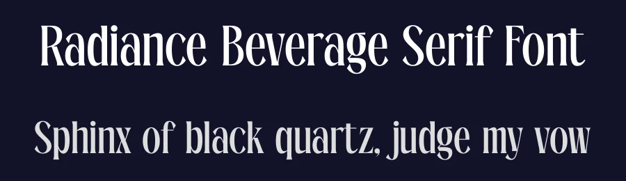 Radiance Beverage Serif Font by timelesstype.co — Serif Font — thumbnail 2