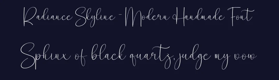 Radiance Skyline – Modern Handmade Font by creativeletter — Script Handwritten Font — thumbnail 2