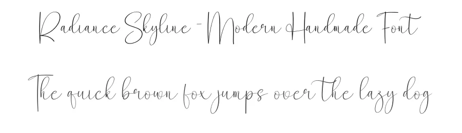 Radiance Skyline – Modern Handmade Font by creativeletter — Script Handwritten Font