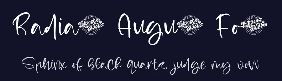 Radiant August Font by letterenastudios — Script Handwritten Font — thumbnail 2