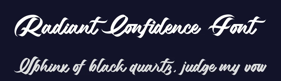 Radiant Confidence Font by Fikryal Studio — Script Handwritten Font — thumbnail 2