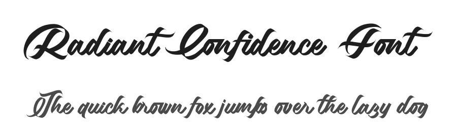 Radiant Confidence Font by Fikryal Studio — Script Handwritten Font