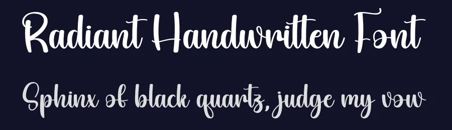 Radiant Handwritten Font by andikastudio — Script Handwritten Font — thumbnail 2