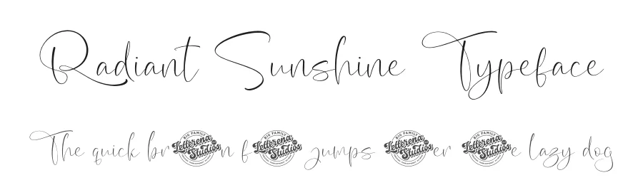 Radiant Sunshine Typeface by letterenastudios — Script Handwritten Font