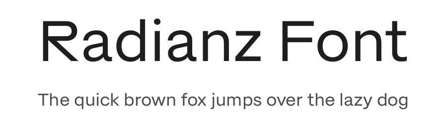 Radianz Font by Jet type system — Sans Serif Font