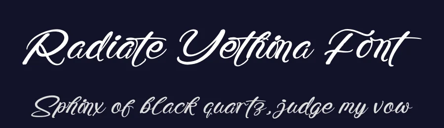 Radiate Yethina Font by stylishtype.co — Script Handwritten Font — thumbnail 2