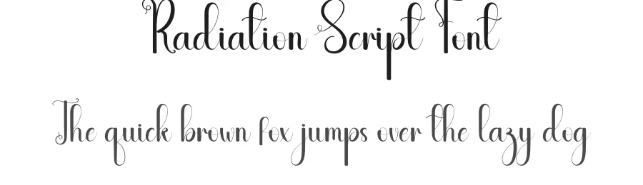 Radiation Script Font by andikastudio — Script Handwritten Font