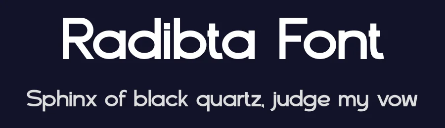 Radibta Font by SlideShoot — Sans Serif Font — thumbnail 2