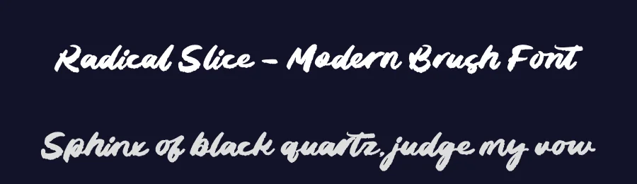 Radical Slice – Modern Brush Font by letterenastudios — Script Handwritten Font — thumbnail 2