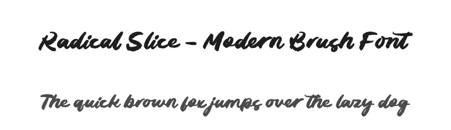 Radical Slice – Modern Brush Font by letterenastudios — Script Handwritten Font
