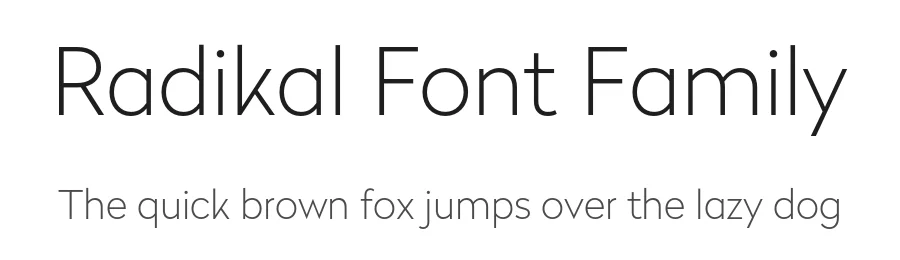 Radikal Font Family by Nootype — Sans Serif Font