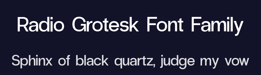 Radio Grotesk Font Family by Jack Harvatt — Decorative Font — thumbnail 2