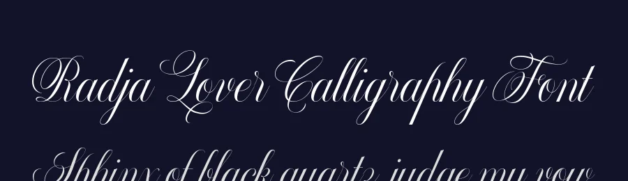 Radja Lover Calligraphy Font by alit design — Script Handwritten Font — thumbnail 2