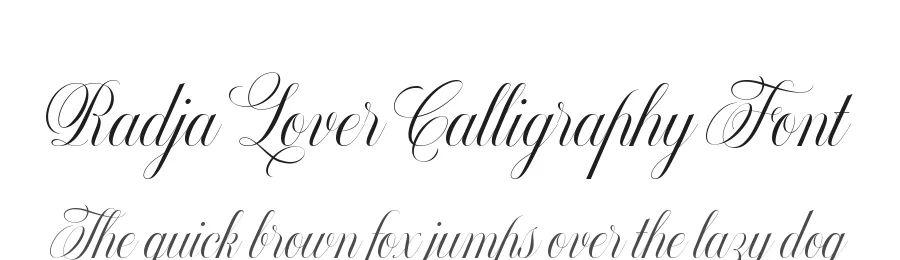 Radja Lover Calligraphy Font by alit design — Script Handwritten Font