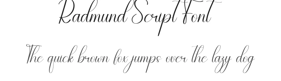Radmund Script Font by andikastudio — Script Handwritten Font