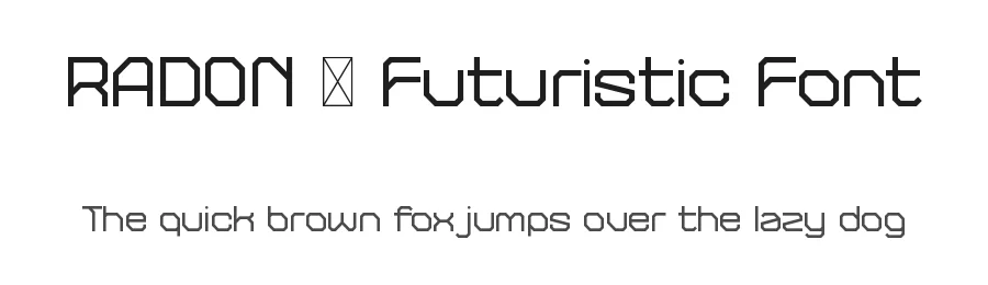 RADON – Futuristic Font by Rautan — Display Font