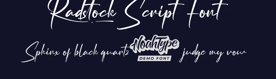 Radstock Script Font by noahtype — Script Handwritten Font — thumbnail 2