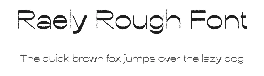 Raely Rough Font by craftsupplyco β Sans Serif Font