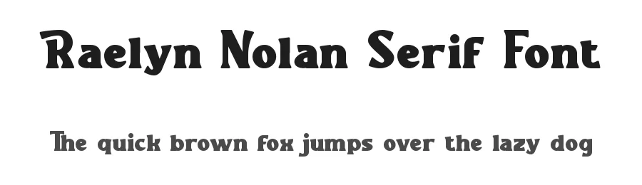Raelyn Nolan Serif Font by RaisProject — Display Font