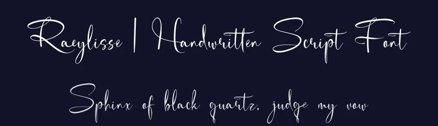 Raeylisse | Handwritten Script Font by Gracetypestudio — Script Handwritten Font — thumbnail 2