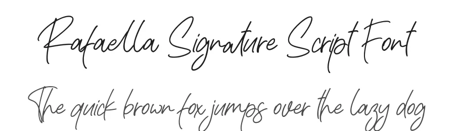 Rafaella Signature Script Font by letterenastudios — Script Handwritten Font