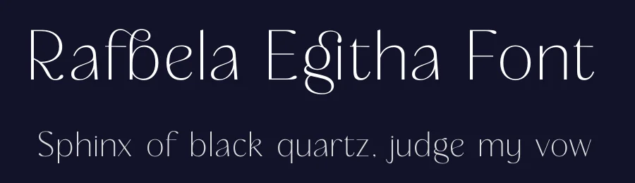 Rafbela Egitha Font by timelesstype.co — Display Font — thumbnail 2