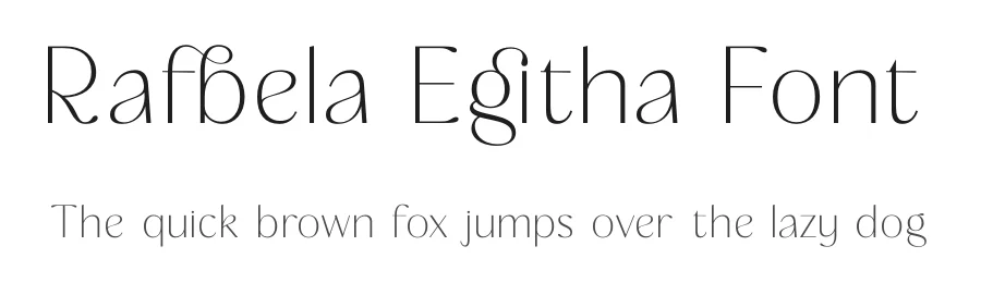 Rafbela Egitha Font by timelesstype.co — Display Font