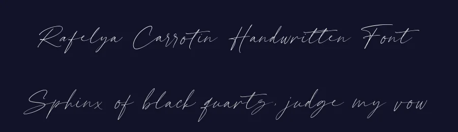 Rafelya Carrotin Handwritten Font by [email protected] — Script Handwritten Font — thumbnail 2