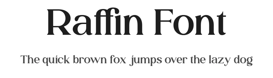 Raffin Font by roomspace.cl — Serif Font