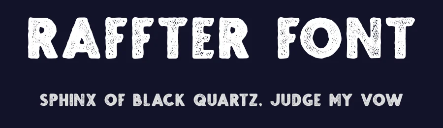 RAFFTER Font by West Weird — Display Font — thumbnail 2