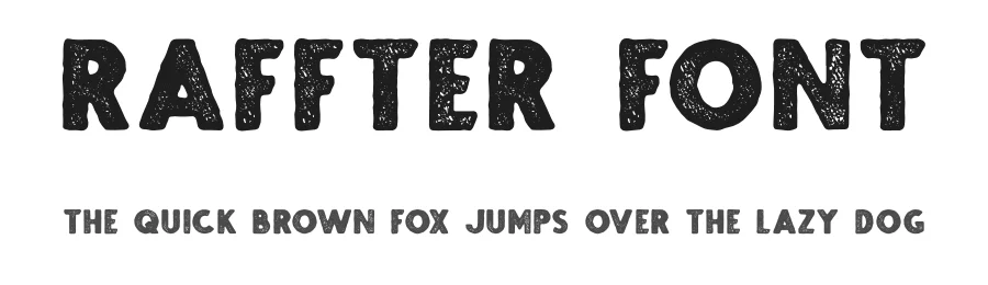 RAFFTER Font by West Weird — Display Font