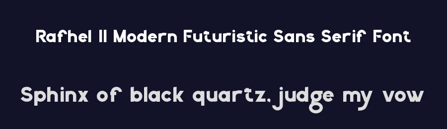 Rafhel || Modern Futuristic Sans Serif Font by ErmediaStudio — Display Font — thumbnail 2