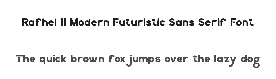 Rafhel || Modern Futuristic Sans Serif Font by ErmediaStudio — Display Font