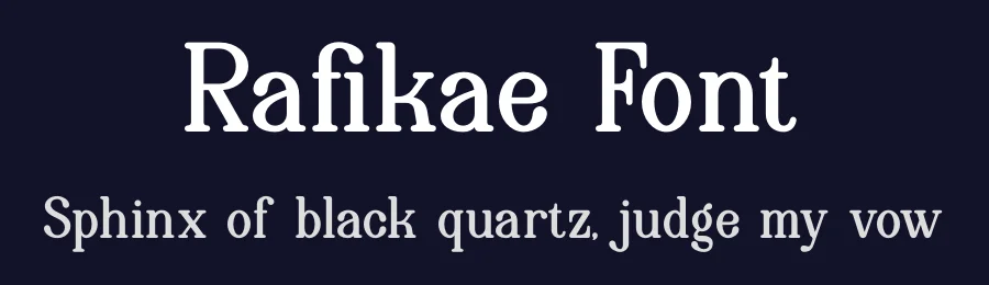 Rafikae Font by Denustudios — Serif Font — thumbnail 2