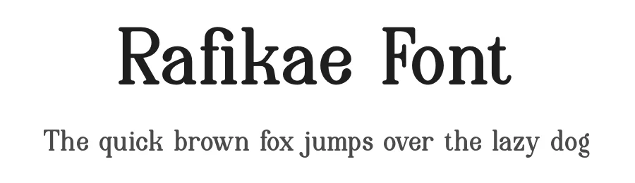 Rafikae Font by Denustudios — Serif Font
