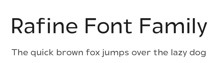 Rafine Font Family by Fontmachine β Sans Serif Font