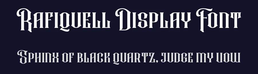 Rafiquell Display Font by StringLabs — Display Font — thumbnail 2