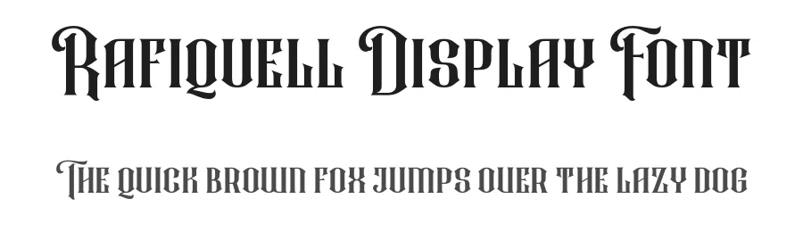 Rafiquell Display Font by StringLabs — Display Font