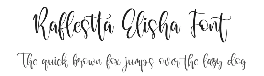 Raflestta Elisha Font by perspectype — Script Handwritten Font