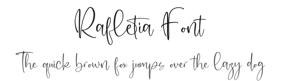 Rafletia Font by letterfabric — Script Handwritten Font