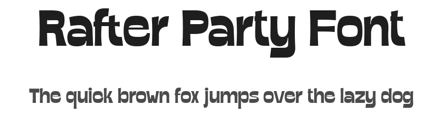 Rafter Party Font by dealitastudio β Sans Serif Font