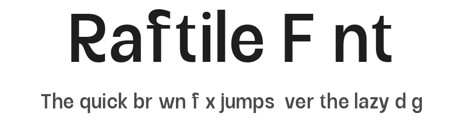 Raftile Font by Say Studio — Display Font
