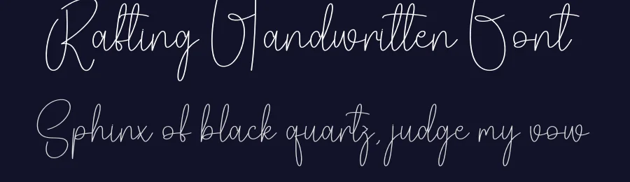 Rafting Handwritten Font by creativeletter — Script Handwritten Font — thumbnail 2