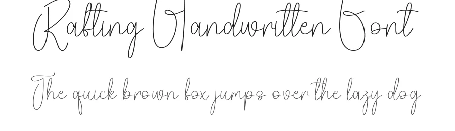 Rafting Handwritten Font by creativeletter — Script Handwritten Font