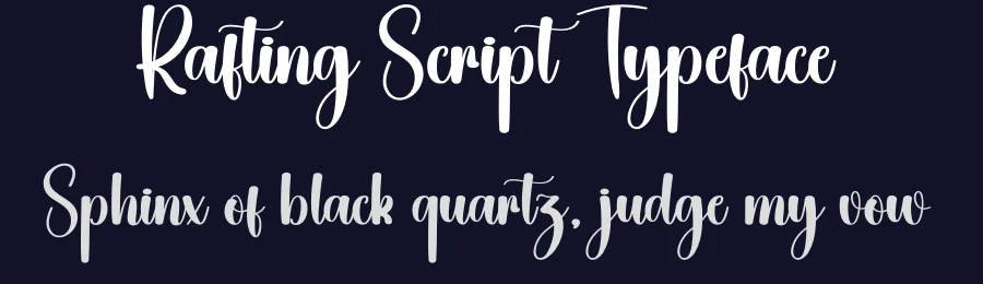 Rafting Script Typeface by creativeletter — Script Handwritten Font — thumbnail 2