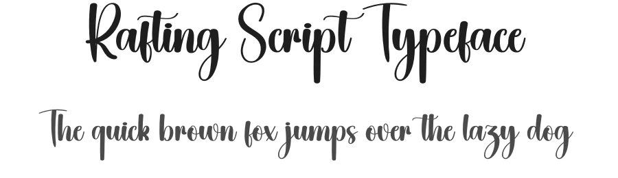 Rafting Script Typeface by creativeletter — Script Handwritten Font