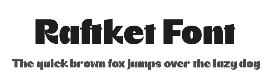 Raftket Font by timelesstype.co — Display Font