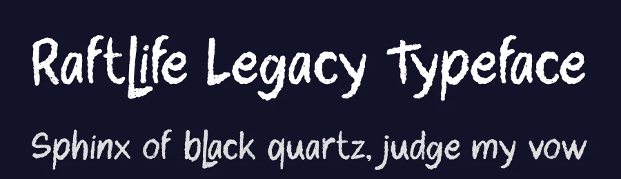 Raftlife Legacy Typeface by Storytype — Display Font — thumbnail 2