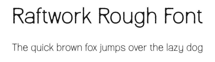 Raftwork Rough Font by craftsupplyco β Sans Serif Font