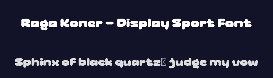 Raga Koner – Display Sport Font by productype — Display Font — thumbnail 2